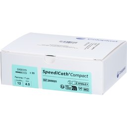 Speedicath Compact Sonde - Sonde vésicale autolubrifiée, droite, type Nélaton, compacte,