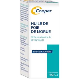 - Huile de Foie de Morue - Vitamines A et D - Fabriquées en France - 150Ml