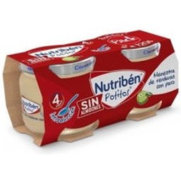 Nutriben Potito Bipack Intro Verdura Pavo 2x120g