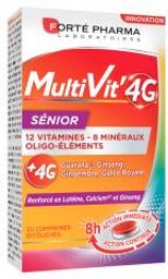 Forté Pharma Multivit 4 g Sénior - 20 Comprimés - Boîte 30 comprimés