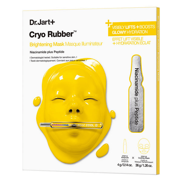 Cryo Rubber™ Masque Visage Illuminateur à la Niacinamide + Ampoule
