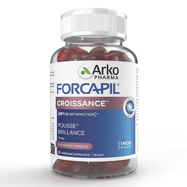 Forcapil Croissance et Beauté Cheveux 60 gummies