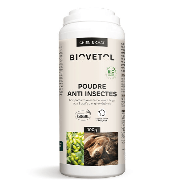 Poudre Antiparasitaire Bio Chien et Chat 100g
