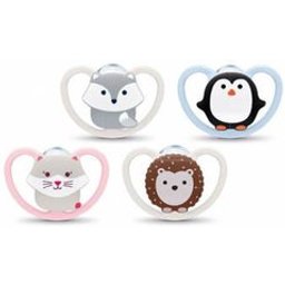 Pack Space Sucettes Silicone 0-6m 2 Unités