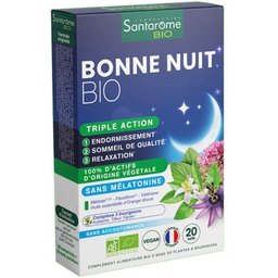 Bonne Nuit Bio Triple Action 20 Comprimés