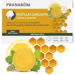 Pranarôm Aromaforce Bonbons Gorge Miel et Citron 24uts