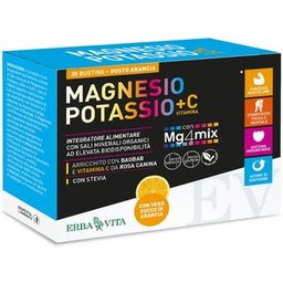 Magnésium e Potassium + Vitamine C Saveur Orange 20uts