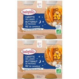 Carotte DES Landes Courge Butternut & RIZ DE Camargue dès 6 mois