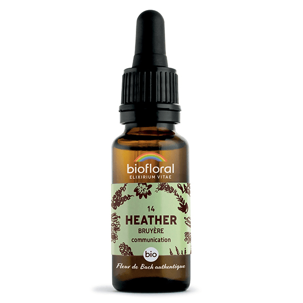 Fleur De Bach 14 Heather Bruyere Compte Gouttes Bio Demeter 20 ml
