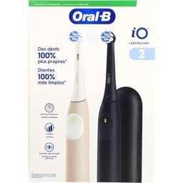 iO2 Pack Duo Brosse à Dents Électrique Noire et Rose