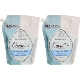 Cavaillès Recharge Gel Bain Douche Fleur De Coton