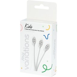 Pack 3 Têtes de Brosse - Enfant- White