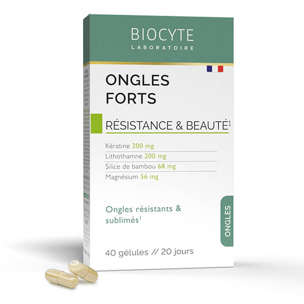 Ongles Forts Kératine, Lithothamne Résistance & Beauté 40 gélules