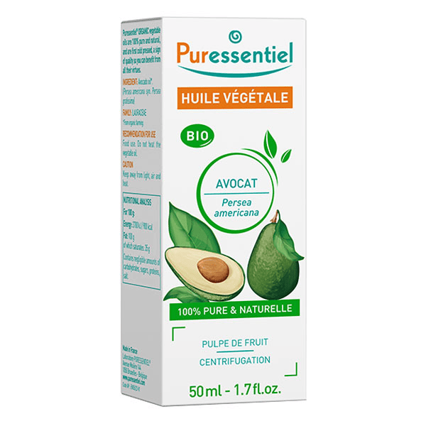 Huiles Vegetales 100% Bio Huile Végétale Bio Avocat 50 ml