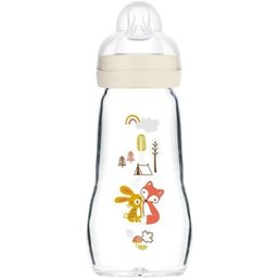 Feel Good Biberon En Verre Blanc +2 Mois 260ml