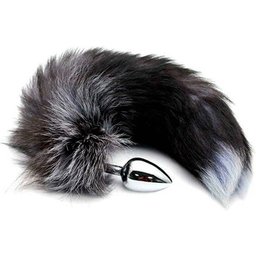 Anal Pleasure Plug Métal Queue de Renard Taille S 1ut