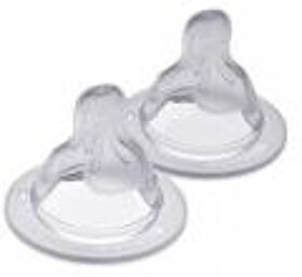 Tétine Débit X Rapide et Liquide Épais - Silicone - Blister 2 tétines