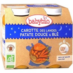Petits Pots Bonne Nuit Légumes Variés Blé Bio 6 mois 2 x 200 g