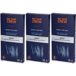 For men Bandes d'épilation à la cire