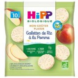 Mon Goûter Plaisir Galettes de Riz à la Pomme dès 10 Mois Bio 30 g - Sachet 30 g