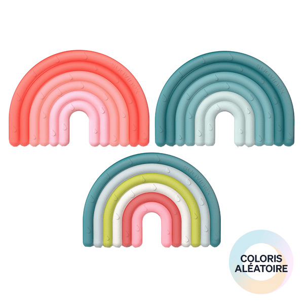 Anneau de Dentition Silicone Étape 1 Arc en Ciel