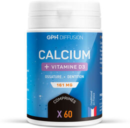 Calcium + Vitamine D3 - 161mg - Comprimés