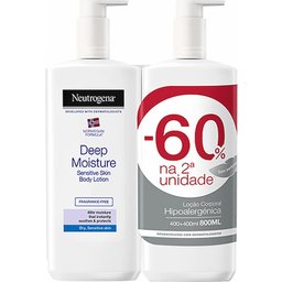 Neutrogena Deep Moisture Pack Lotion pour peau sensible 2x400ml