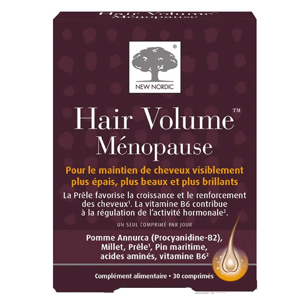 Hair cheveux fragilisés, chute de cheveux en péri- et ménopause 30 comprimés