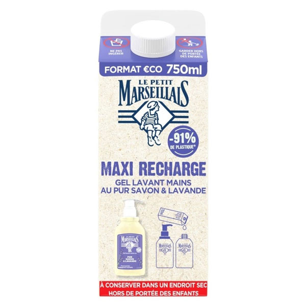 Pur Savon Liquide à l'Huile de Lavande Maxi Recharge 750ml