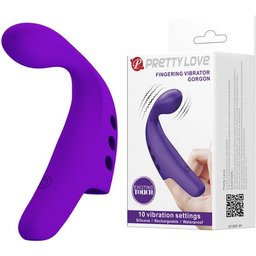 Gorgon Vibromasseur Doigt Rechargeable Violet 1ut