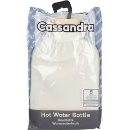Cassandra Bouillotte Housse Polaire Blanche 1,8L