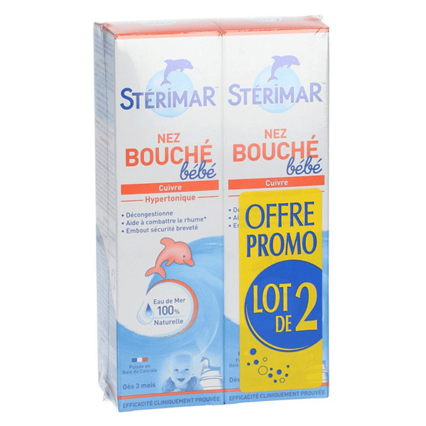 Nez Bouché Bébé Lot de 2 x 100ml