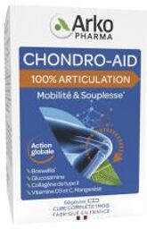Chondro-Aid 100% Articulation - Mobilité et Souplesse - 60 Gélules - Pot 60 gélules