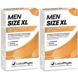 Mensize XL Taille Penis - cure taille du pénis - 60 gélules x2