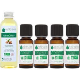 Kit « Jambes Lourdes » 4 Huiles Essentielles Bio & 1 Huile Végétale Bio