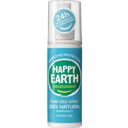 Happy Earth Spray déodorant 100% naturel Cèdre & Citron vert