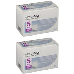 Accu-Fine® Aiguilles 0,25 mm x 5 mm (32G)