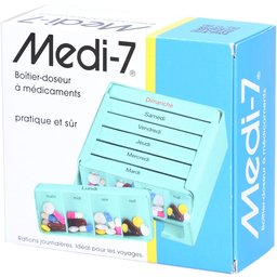 Sahag Medi-7 pilulier turquoise 7 jours 4 cases