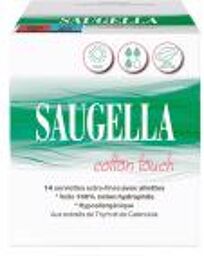 Cotton Touch Serviettes Jour X14 - Boîte 14 Serviettes extra-fines avec ailettes