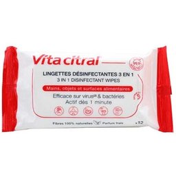 Toallitas Desinfectantes 3 En 1 12uds