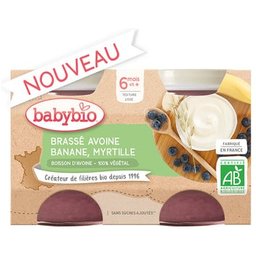 Brasse Avoine Banane Myrtille 2x130g
