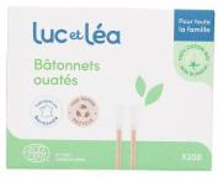 Bâtonnets Ouatés 200 Cotons-Tiges - Boîte 200 bâtonnets