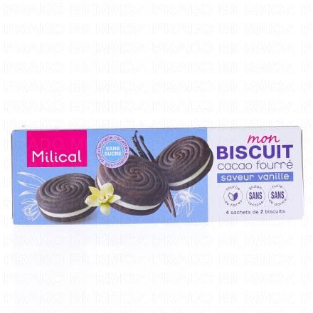 Mon Biscuit Cacao Fourré Saveur Vanille 4 sachets de 2
