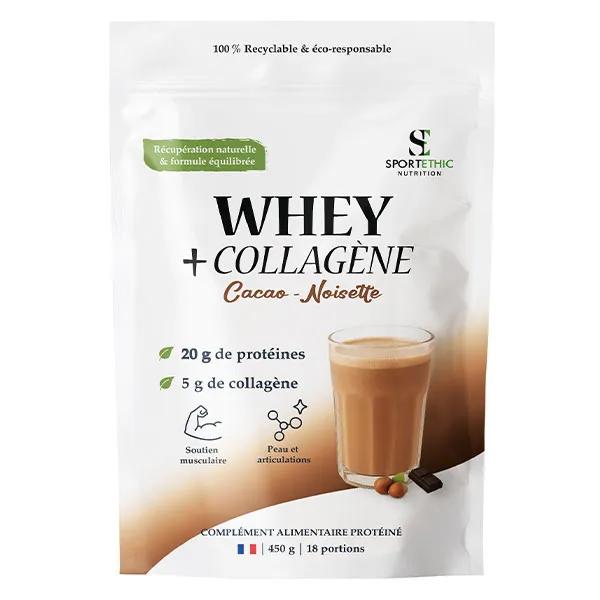 Whey collagène cacao noisette 450 g