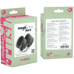 Tough Love Menottes Velcro Chaîne 40cm Extra Noir 1ut