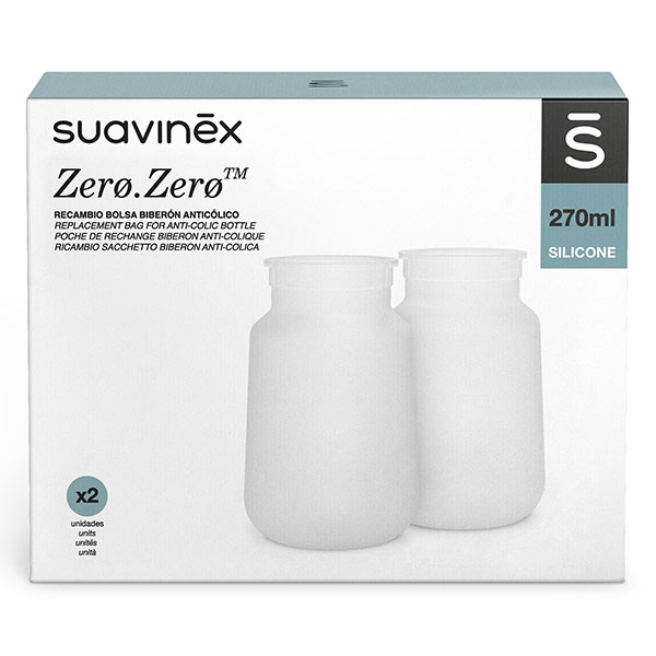 Poches De Rechange Biberon Anti-Colique Zerø.Zerø 270Ml