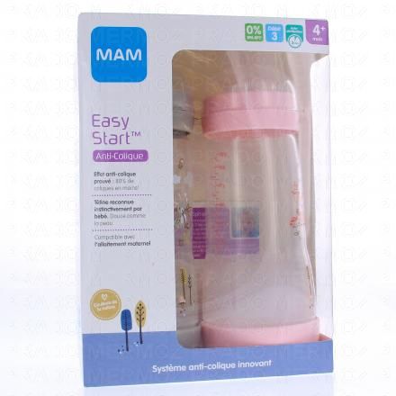 Easy Start Anti-Colique biberon débit 3 320ml lot de 2 rose