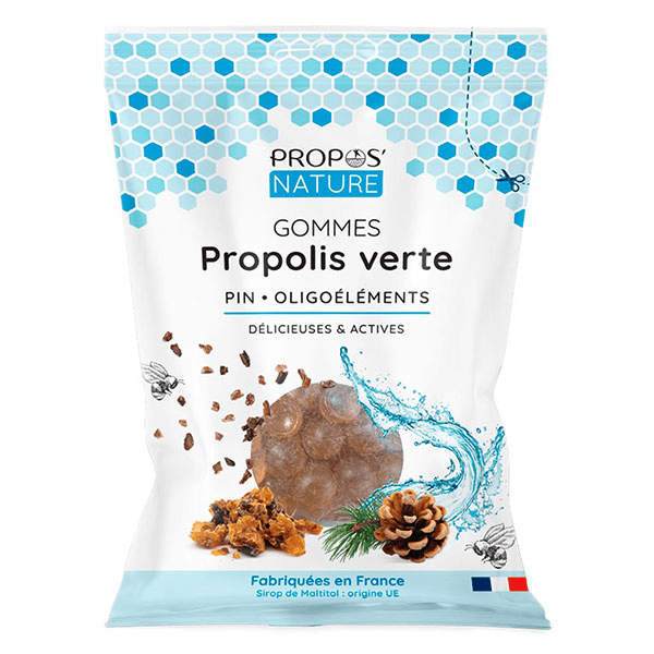 Propos' Nature Apithérapie Gomme de Propolis Oligoéléments Pin Bio 45g