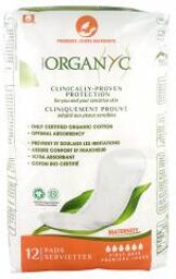 Serviette Premiers Jours Maternité Coton Bio Gots Sachet 12 - Paquet 12 Serviettes