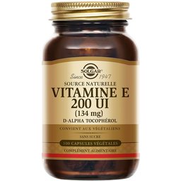Vitamine E 200 UI - 134 mg-  Antioxydant - Beauté - Stress Oxydatif - 50 capsules végétales